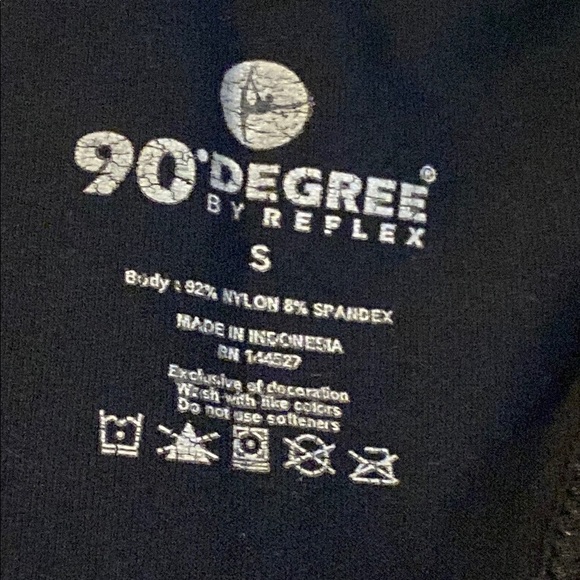 90 Degree By Reflex Black Racerback Fitted Backless Tank Top - Picture 4 of 6